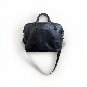 Fossil Haskell Double Zip Unisex Laptop Classic Black Work Bag Business Travel